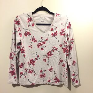 Floral pattern classic tee